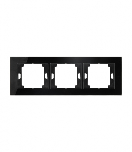 Onyx Ramka potrójna szklana do serii Onyx RA-3O szkło czarny Abex
