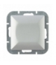 Perła Wyłącznik klawiszowy zwierny światło,dzwonek p/t 10A, 250V podświetlany WP-6/7P/S SREBRNY Abex 9000139