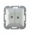 Perła Wyłącznik żaluzjowy p/t 10A, 250V (moduł) WP-11P SREBRNY Abex 9000096