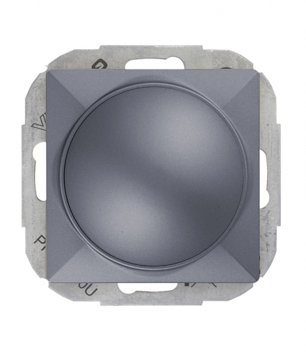 Perła Ściemniacz obrotowy 230V, 50Hz, Pmin:60W, Pmax:400W (moduł) SO-P ANTRACYT Abex 9000224