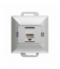 Perła Gniazdo RJ45 komputerowe pojedyncze nieekranowane 5Cat RJ45 - 6CAT/P1 SREBRNA Abex 9001886