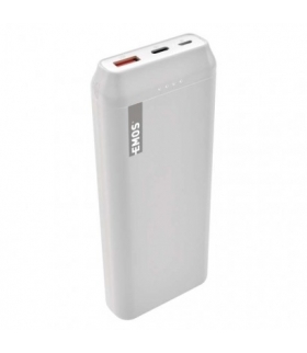 Powerbank EMOS ALPHAQ 20000 mAh biały, micro USB + USB C EMOS B0525W