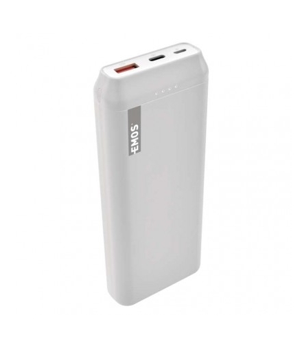 Powerbank EMOS ALPHAQ 20000 mAh biały, micro USB + USB C EMOS B0525W