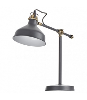 Lampa biurkowa E27 HARRY 56 cm ciemno szary EMOS Z7611