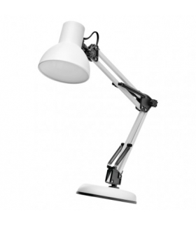 Lampa biurkowa E27 LUCAS 48 cm biały EMOS Z7609W