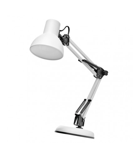Lampa biurkowa E27 LUCAS 48 cm biały EMOS Z7609W