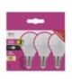 Żarówka LED Classic mini globe 5W E14 ciepła biel 3PK EMOS Lighting ZQ1220.3