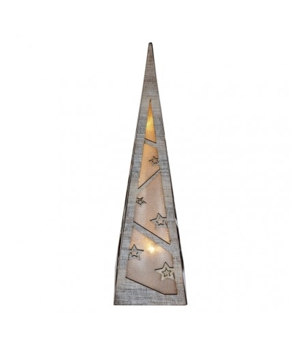 Dekoracje - 8 LED piramida 36 cm, 2x AA WW, timer EMOS DCWW09