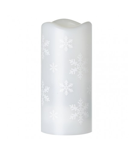 Projektor LED śnieżynki , 3x AAA / USB, zimna biel IP20 EMOS Lighting DCPC05