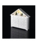 Dekoracje - 8 LED kalendarz adwentowy drewniany 35x30 cm, 2x AA ciepła biel, IP20, timer EMOS Lighting DCWW02