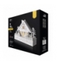 Dekoracje - 5 LED biały domek 30x28 cm, 2x AAA WW, timer EMOS DCWW06