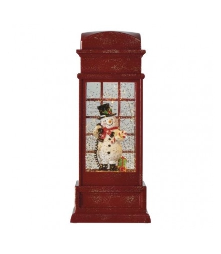 Dekoracje - 1 LED budka telefoniczna 10x25 cm, 3x AA WW EMOS DCLW04