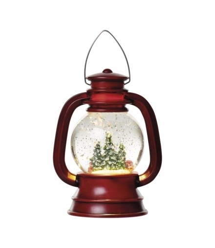 Lampion śnieżny 1 LED 11x20cm, 3x AA, ciepła biel EMOS DCLW01