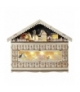 Dekoracje - 10 LED kalendarz adwentowy drewniany 50x40 cm, 2x AA, ciepła biel, IP20, timer EMOS Lighting DCWW01
