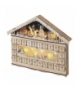 Dekoracje - 10 LED kalendarz adwentowy drewniany 50x40 cm, 2x AA, ciepła biel, IP20, timer EMOS Lighting DCWW01