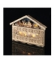 Dekoracje - 10 LED kalendarz adwentowy drewniany 50x40 cm, 2x AA, ciepła biel, IP20, timer EMOS Lighting DCWW01