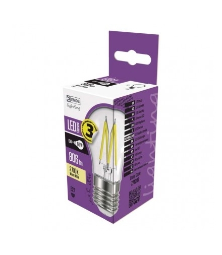 Żarówka LED Filament mini globe 6W E27 ciepła biel EMOS Z74247