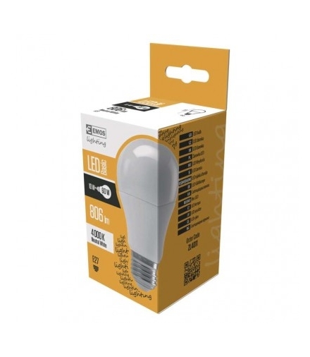 Żarówka LED A60 8,5W E27 neutralna biel EMOS ZL4011