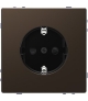 Merten Gn.2P+PE Schuko D-Life mocca metalik