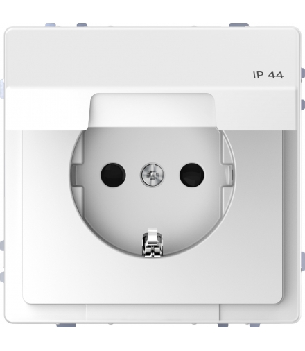 Merten Gniazdo 2P+PE Schuko IP44 D-Life biały