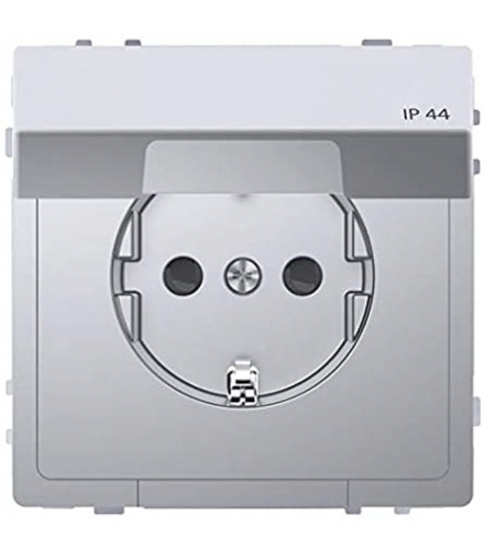 Merten Gn.2P+PE Schuko IP44 D-Life st.nierdz.