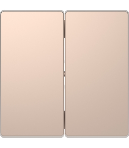 Merten Klawisz podwójny, szampan metalik