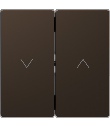 Merten Klawisz podwójny żaluzjowy, mocca metali