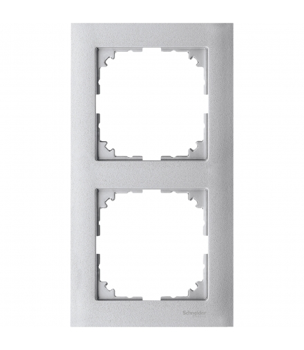 Merten Ramka M-Pure podwójna aluminium