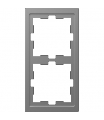 Merten D-Life ramka 2kr stal nierdzewna