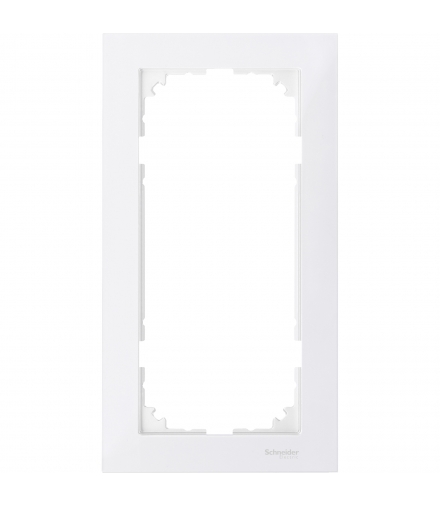 Merten Ramka M-Pure podwójna bez poprzeczki biały polarny