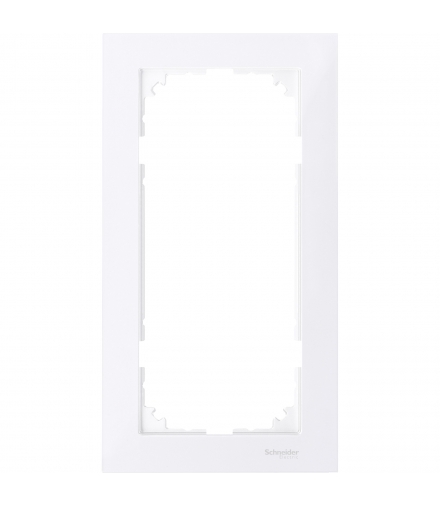 Merten Ramka M-Pure podwójna bez poprzeczki biały active