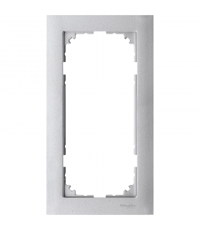 Merten Ramka M-Pure podwójna bez poprzeczki aluminium