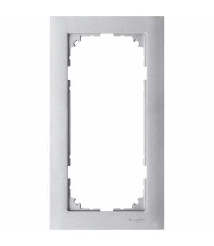 Merten Ramka M-Pure podwójna bez poprzeczki aluminium