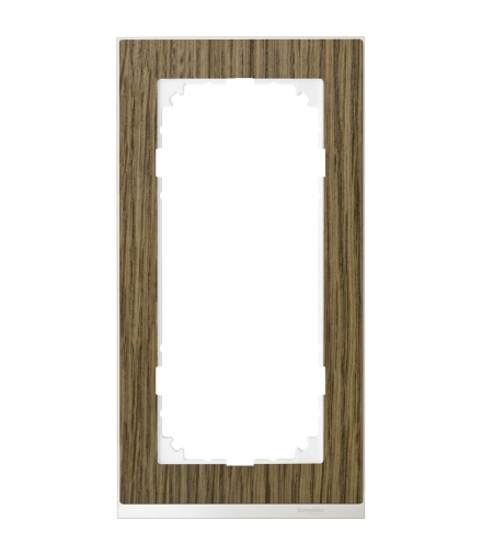 Merten Ramka M-Pure Decor podwójna bez poprzeczki dąb