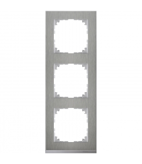Merten Ramka M-Pure Decor potrójna stal szlachetna
