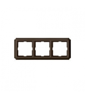 Merten Ramka potrójna System Design ciemny brąz