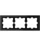Merten D-Life ramka 3kr czerń onyksowy
