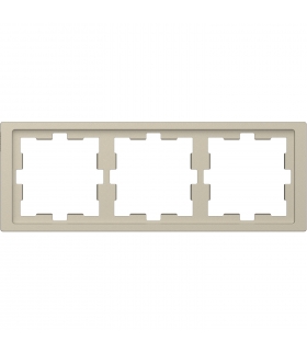 Merten D-Life ramka 3kr piasek sahary