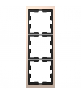 Merten D-Life ramka 3kr szampan metalik