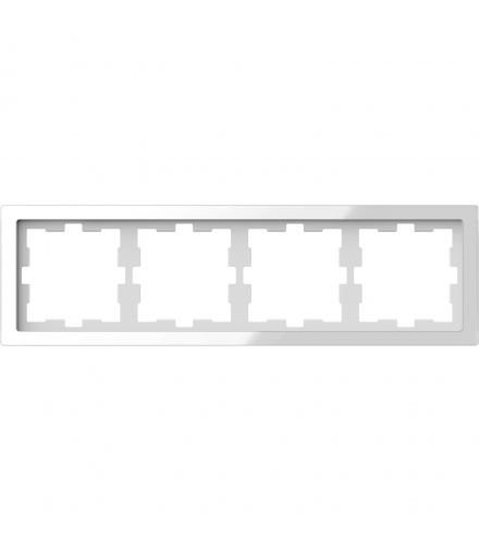 Merten D-Life ramka 4kr biel kryształowa