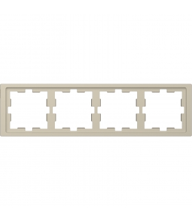 Merten D-Life ramka 4kr piasek sahary