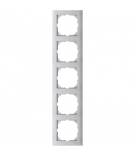 Merten Ramka M-Pure pięciokrotna aluminium