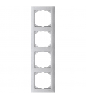 Merten Ramka M-Pure czterokrotna aluminium