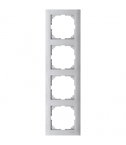 Merten Ramka M-Pure czterokrotna aluminium