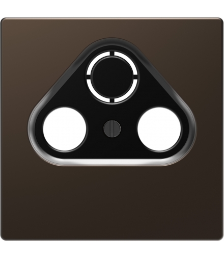 Merten Płytka centralna gniazda RTV 3 otwory D-Life mocca met.