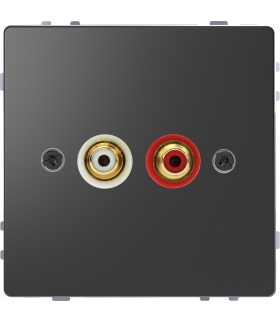 Merten Gniazdo audio D-Life antracytowy