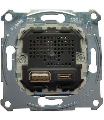 Merten Gniazdo ładowarki USB A+C