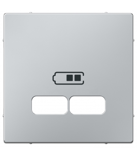 Merten Płytka cent. gn.ład.USB aluminium SysM