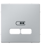 Merten Płytka cent. gn.ład.USB aluminium SysM