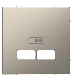 Merten Płytka centralna do ładowarki USB, nikiel